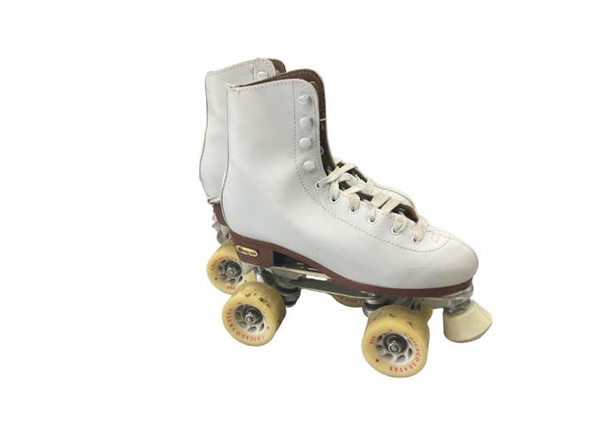 Used Chicago 800 Senior Roller Quad Skates White Senior 7 11859-S000032619