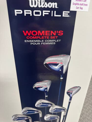 Women's Wilson Profile Left Hand Clubs (Full Set) 8 Pieces (New)