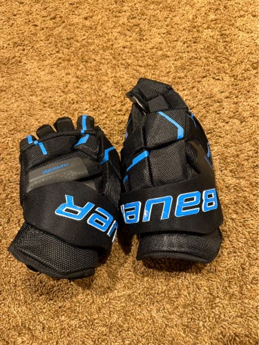Bauer Black/Blue Supreme Mach Gloves 13" (New)