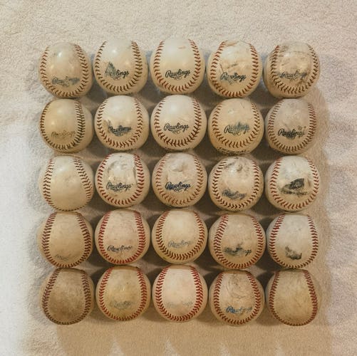 Rawlings Baseballs 25 (Used)