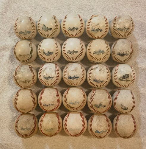 Rawlings Baseballs 25 (Used)