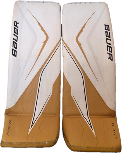 34" Bauer FlyLite Goalie Leg Pads Pro Stock -Medium(Used)