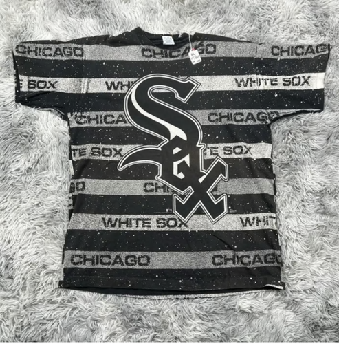 Vintage 1992 Salem Chicago White Sox All Over Print T-Shirt XL