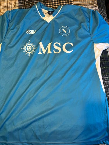 Napoli kvara Jersey /Blue Medium/Large Men's Jersey (Used)