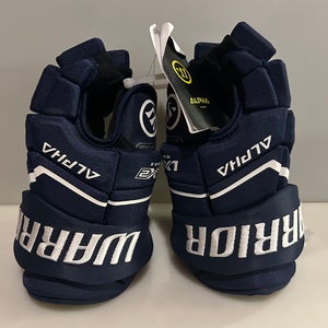 New Warrior Alpha LX2 Max Navy Blue Hockey Gloves - Size 11” NWT