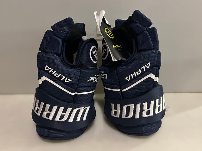 New Warrior Alpha LX2 Max Navy Blue Hockey Gloves - Size 11” NWT