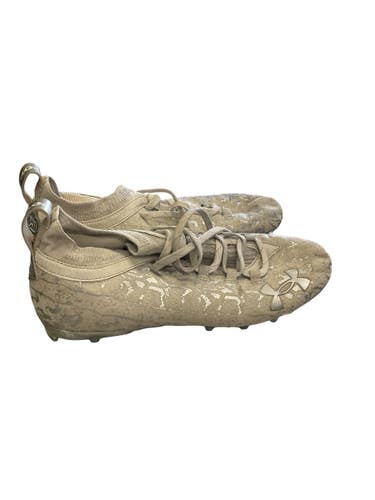 Used Under Armour Adult FB Cleats White Senior 9 11859-S000032518