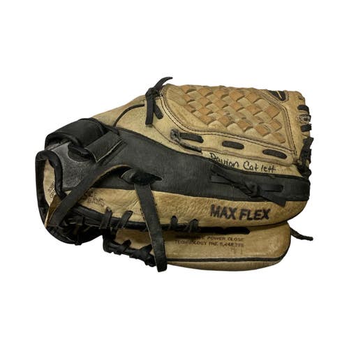 Used Mizuno MAX FLEX BB/SB Glove RH Throw Brown 11" 11859-S000032428