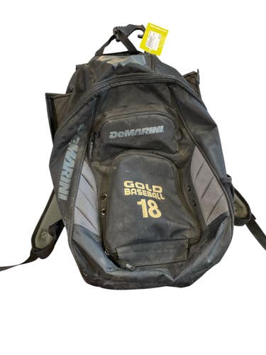 Used Demarini BB/SB Player Backpack Black And Grey 11873-S000192622