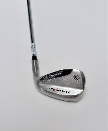 NEW PowerBilt X-Grind 56° Sand Wedge Right Hand Steel Shaft In Factory Plastic