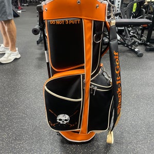 Used SHANK IT GOLF Mens Stand Bag Orange 11337-S000493364