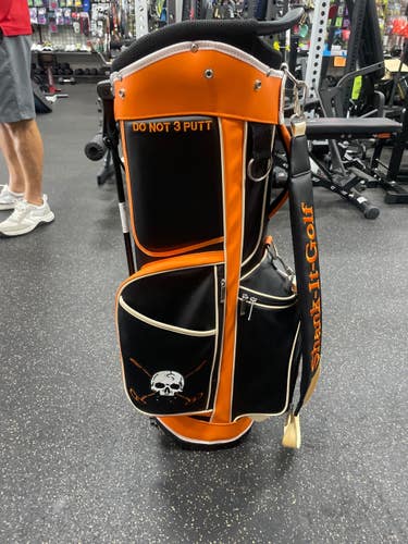 Used SHANK IT GOLF Mens Stand Bag Orange 11337-S000493364
