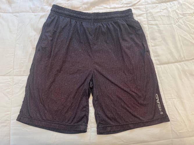 HEAD Performance Athletic Shorts – Heather Gray/Plum – Men’s Size L
