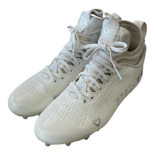 Used Under Armour SPOTLIGHT LUX MC 2.0 Adult FB Cleats White Senior 8 11450-S000525922