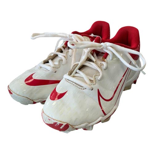 Used Nike HYPERDIAMOND 4 KEYSTONE BB/SB Cleats White Junior 01.5 11450-S000525919