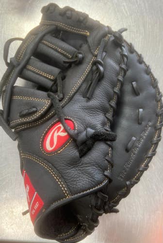 Used Rawlings RENEGADE 12.5 BB/SB First Base RH Throw Black 12 1/2" 11497-S000160089