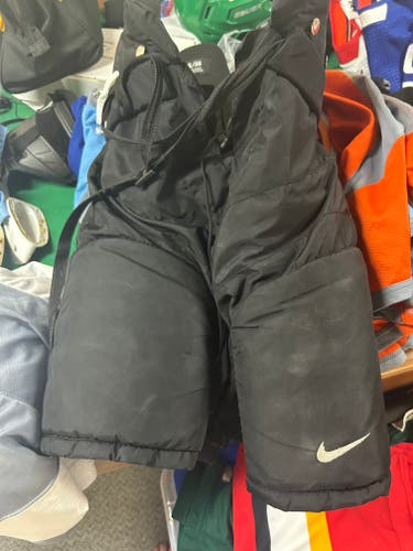 Team Canada Pro Stock IIHF WJHC Olympics Men's Medium Black Nike Hockey Pants