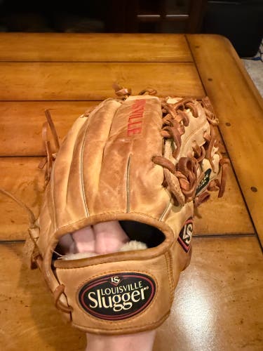 Louisville Slugger Pro Flare RH Infield Baseball Glove 11.75" Gold (Used) Kid Pitch (9YO-13YO)