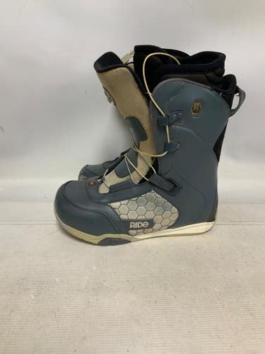 Used Ride ANTHEM Mens Snowboard Boots Grey Senior 10 11823-S000040952