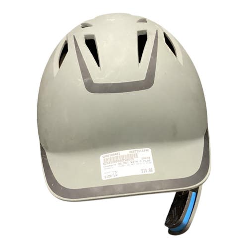 Used Champro HELMET WITH C FLAP Batting Helmet w/Mask Grey LG 11846-S000108401