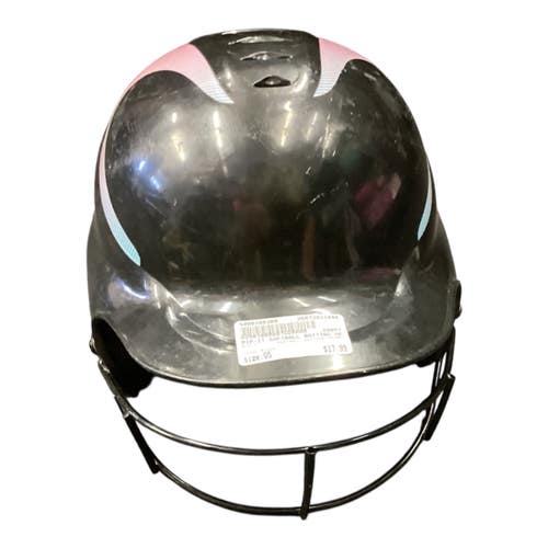 Used RIP-IT SOFTBALL BATTING HELMET Batting Helmet w/Mask Black One Size 11846-S000108399