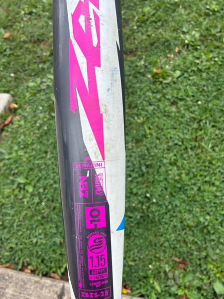 2025 DeMarini 2025 zen USSSA Certified Bat (-10) 20 oz 30" (Used)