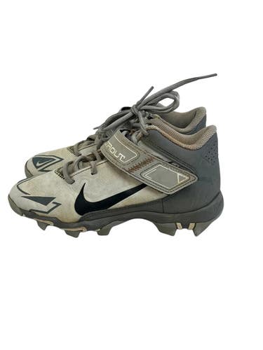 Used Nike TROUT BB/SB Cleats Grey Junior 02.5 11692-S000154863