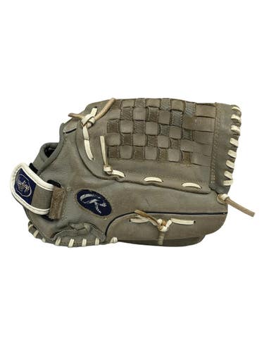 Used Rawlings SURE CATCH RH Throw Fastpitch Gloves Grey 12 1/2" 11692-S000154953