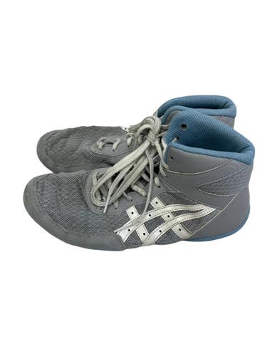Used Asics MATFLEX Wrestling Shoes Grey Junior 05.5 11692-S000155072