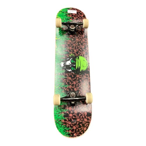 Used Krown CHECKER BOARD SKATE BOARD Complete Skateboard Black 8" 11846-S000108160