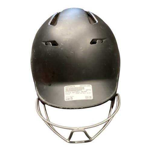Used Victus SOFTBALL HELMET Batting Helmet w/Mask Black One Size 11846-S000108179