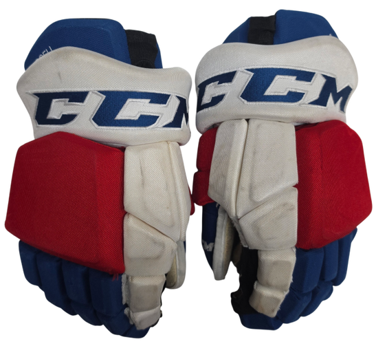 CCM HGTKPP Pro Stock Hockey Gloves 14" WolfPack Budgell Used (15674)