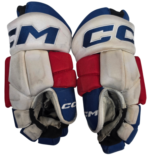 CCM HGTKPP Pro Stock Hockey Gloves 14" WolfPack Fitzgerald Used (2) (15676)
