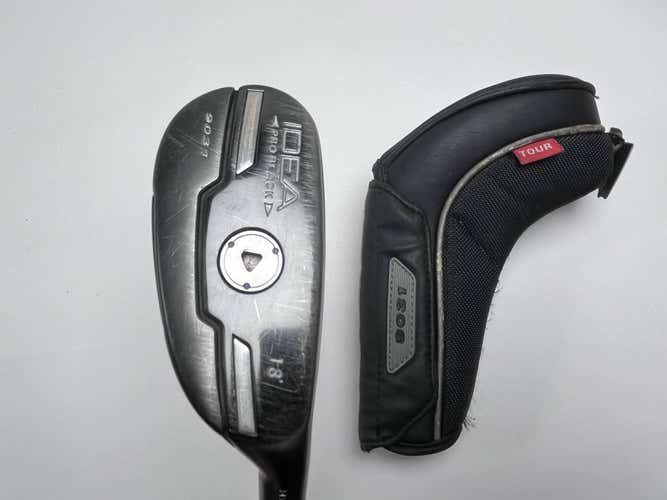 Adams Idea Pro Black 2 Hybrid 18* Aldila Voodoo SNV8 Stiff Graphite Mens RH HC