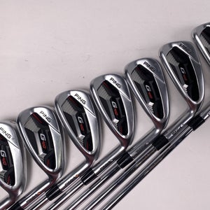 Ping G410 Iron Set 5-PW+GW Orange Dot 2* Flat NS Pro 1050GH Stiff Steel Mens RH