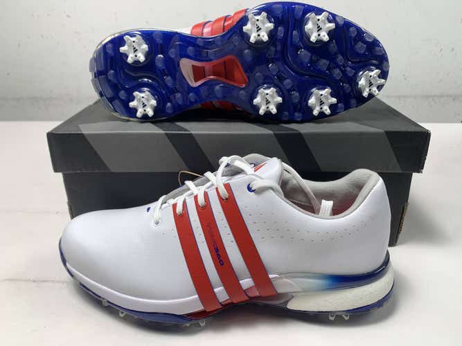 Adidas Tour360 24 Waterproof Golf Shoes White Men's SZ 10 (IE3370) NIB
