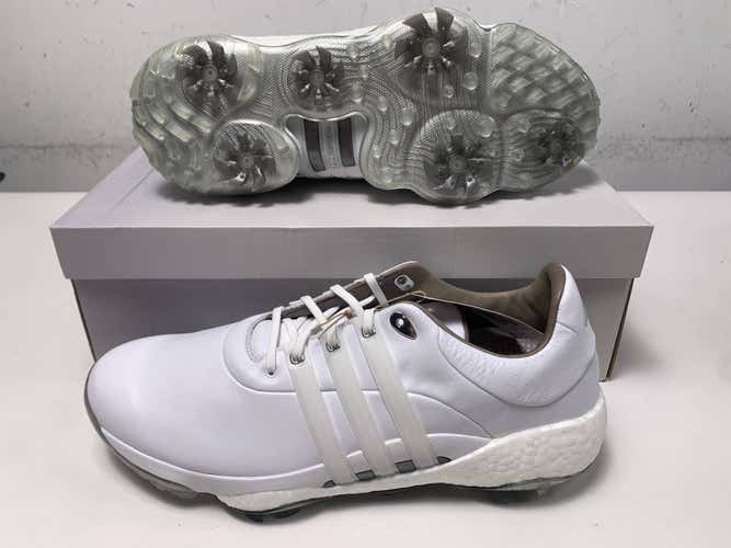 Adidas Tour360 22 Waterproof Golf Shoes White Men's SZ 12.5 (GV7245) NIB