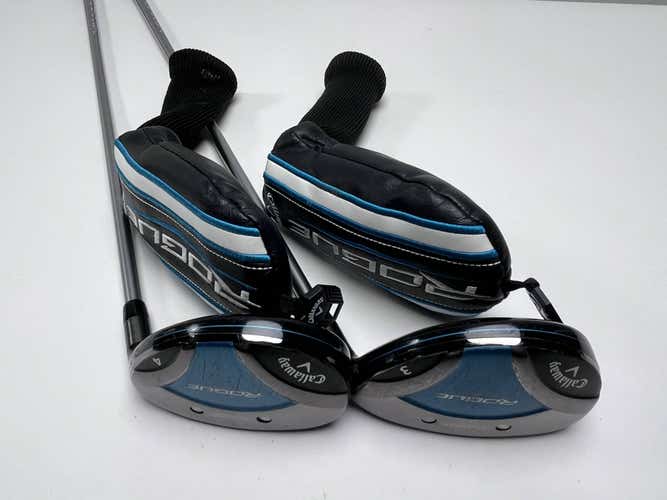 Callaway Rogue 3 & 4 Hybrid Set 21* 24* Aldila Quaranta 40g Ladies RH HC