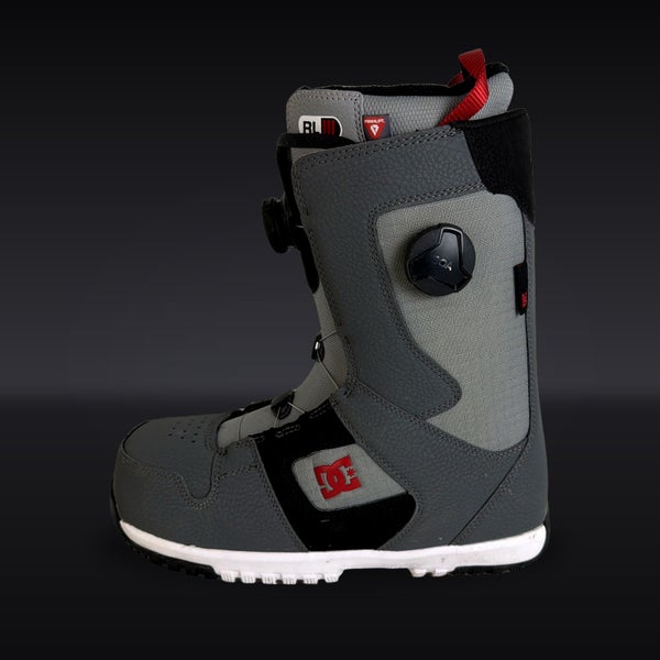 USED 2024 DC Phase BOA Pro Snowboard Boots - Black/Gray/Red - Men's Size 9.5