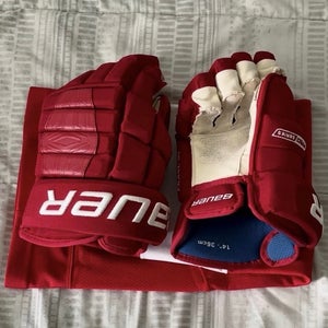 Patrick Kane Detroit Red Wings Bauer Pro Series Gloves 14" Pro Stock Barely Used