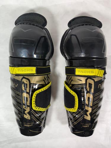 Youth CCM Tacks AS-V Pro 10" Shin Pads (Used)