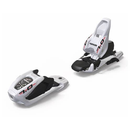 NEW Marker 7.0 Junior Ski Bindings - 70mm Brake (Max DIN 7.0) - White / Black