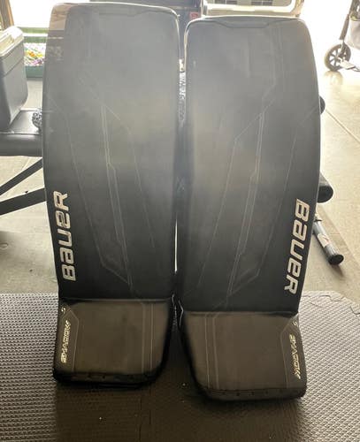 Large Bauer Supreme Shadow Goalie Leg Pads (Used) Large (35 +1)