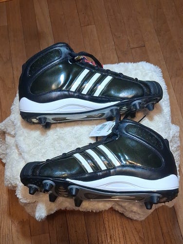 new adidas pro color mid football cleats mens 12 1/2 m mid top spikes shoes