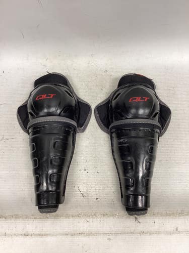 Used CCM QLT Youth Shin Guards Black 8" 11851-S000049572