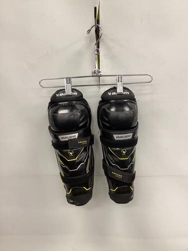 Used Bauer MACH SHINGUARDS Junior Shin Guards Black 9" 11851-S000049562