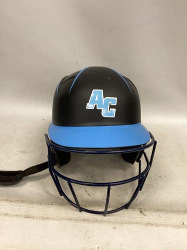Used BoomBah SOFTBALL Batting Helmet w/Mask Black M/L 11851-S000049503
