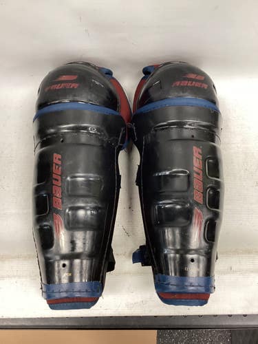 Used Bauer SUPREME Intermediate Shin Guards Black 13" 11851-S000049441