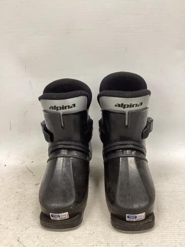 Used Alpina SPEEDY Boys DH Ski Boot Black 160 MP - Y09 11851-S000049358