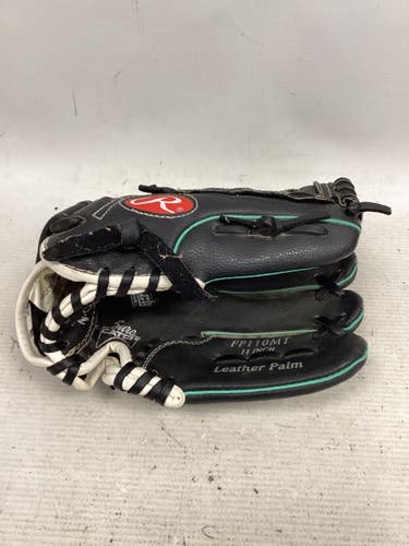 Used Rawlings FASTPITCH SB BB/SB Glove RH Throw Black 11" 11851-S000049353